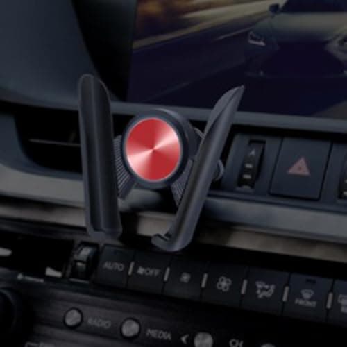 Risveglio Car Phone Holder Strong Suction Dashboard Windscreen Mount(Red)