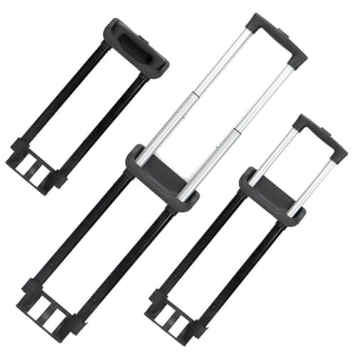 HouseVibe Luggage Telescopic Handle Replacement Aluminum Alloy Pull Rod for Suitcase Travel Bag Black- 60CMX16CMX4cm — view 2