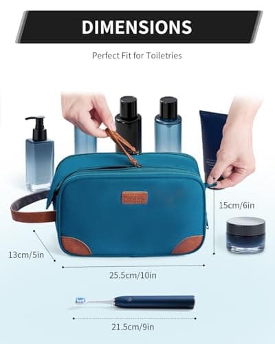 ECOHUB Toiletry Bag for Full Size Toiletries Nylon Wash Bag for Men — view 6