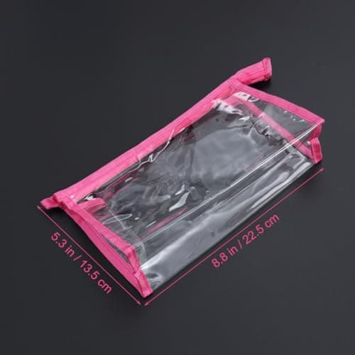 FUNNETOYU Pvc Women Cosmetic Bag with Convenient Zipper Design and Case, Makeup Bag Suitable for Summer and Car Travel, Portable Cosmetic Organizer for Easy Storage — view 2