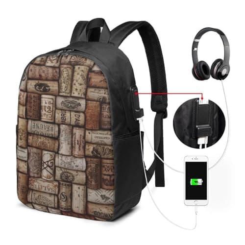 FEYUNYAN Laptop Backpack For Men Women, Usb Charging Port & Headphone Jack — view 2