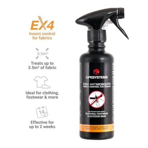 Lifesystems Ex4 Anti-Mosquito Clothes & Fabrics Treatment Permethrin Spray — view 4