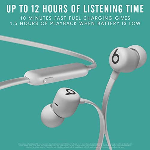 Beats Flex Wireless Earphones – Apple W1 Headphone Chip, Magnetic Earbuds, Class 1 Bluetooth, 12 Hours of Listening Time, Built-in Microphone - Smoke Grey — view 2