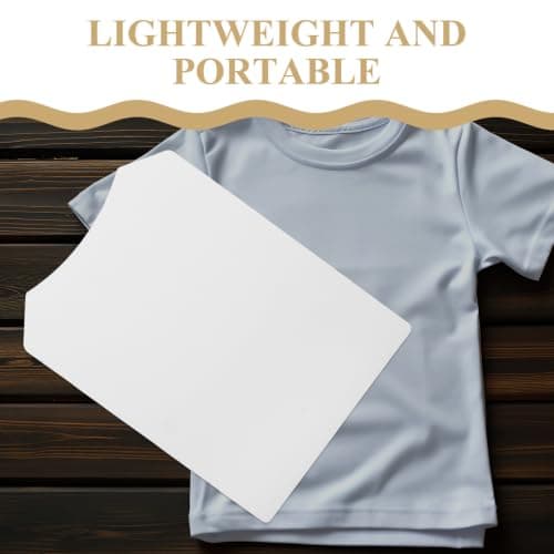 MOBUTOFU 50pcs White Cardboard Shirt Form Inserts for Garments Packing and Storage, Lightweight Paper Material T-shirt Folder Board for Organizing Laundry and Wrinkle-free Clothes — view 3