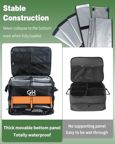 Uniclife Golf Trunk Organizer Waterproof Car Golf Shoes Bag Storage Box — view 5