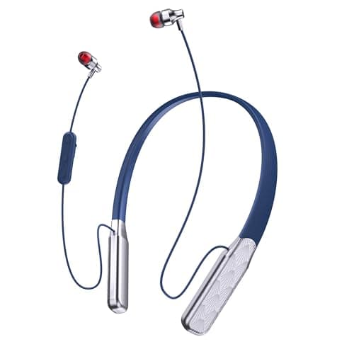Neckband Bluetooth Wireless Headphones, 480H Playtime In Ear Magnetic Earbuds, HiFi Stereo Sound Earphones, 5.4 Bluetooth, ENC Noise Cancelling, Type-C Charging for Home Office Travel Business Sports