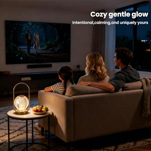 Cordless Rechargeable Table Lamp - Protable Metal Gold Table Lamp, Crystal Vintage Lantern Table Touch Light, 3 Color Stepless Dimming Battery Operated Light for Indoor Outdoor, Camping, Bedroom(Gold) — view 6