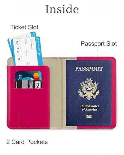 toTravelGear Passport Holder for Travel Essentials RFID Blocking PU Leather — view 2