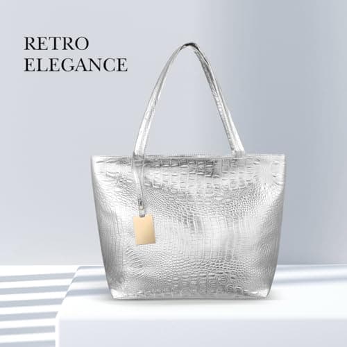 GAROZATION Women Handbag Pu Pattern Tote Bag Large Capacity Shoulder Shopping Bag with Handle for School Work Travel — view 3