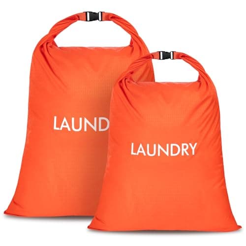 CANBOX 2 Pack Travel Laundry Bag, Nylon Washing Bags for Laundry, Camping