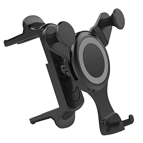 FIEMACH Mobile Phone Holder for Round Ventilations, for Mercedes-Benz Mobile Phone Holder A/B/C/E/S-Class, Mini Cooper, Audi TT, Suitable for All Circular Air Vents