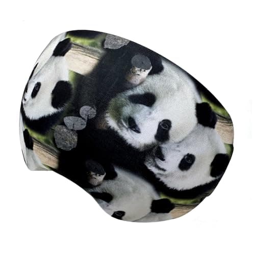 AMMKRO Ski Snowboard Goggle Cover Sleeve Protective Goggle Cover Ski Goggle Cover Protectors Lens Scratch Dust Protection for Travel Storage Accessories (Giant Panda)