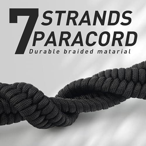 SUNYA Camera Wrist Strap for Photographers with Quick Release Buckle Paracord Rope Camera Hand Strap Compatible for DSLR or Mirrorless Camera, Black — view 6