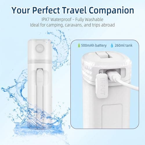 Portable Travel Bidet,400ml Handheld Personal Travel Bidet,IPX7 Waterproof,Shower 3 Pressure,Outdoor Cleansing, haemorrhoid Care,Camping Companion — view 4