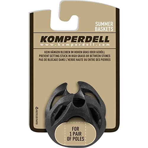Komperdell Nordic Walking Poles, Black, 2 Count