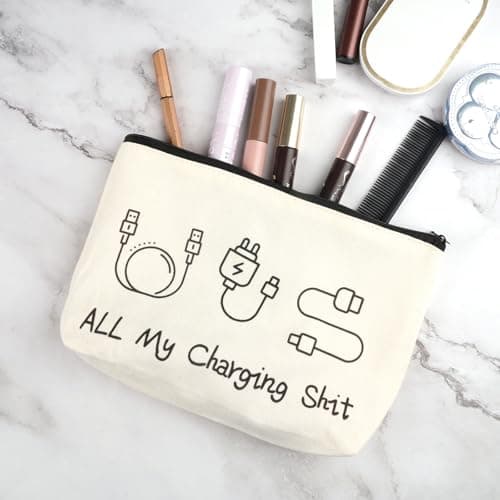 Charging Cable Travel Bag, Cable Organiser Bag with Zipper (Style 2) — view 6