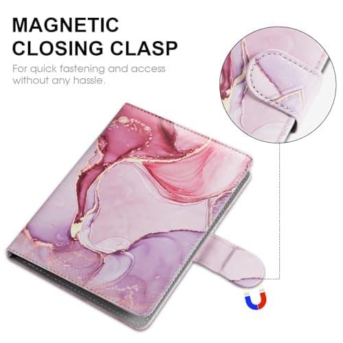 HoYiXi Universal Case for 6-6.8 inch E-Book Reader Compatible with 6.8" Kindle Paperwhite/6" All-new Kindle 2022&2019/Kobo Clara HD/Kobo Clara 2E,6" EReader Protective cover Built-in pocket,Dalipink — view 3