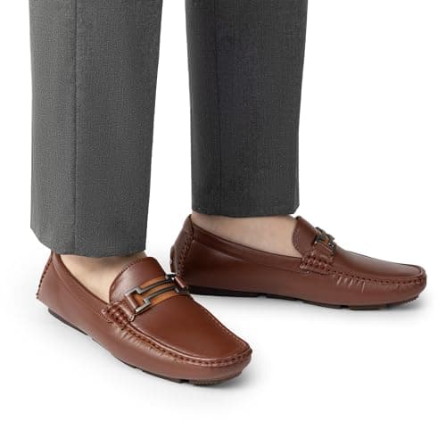 Bruno Marc Men's Loafers Slip-on Shoes,Size 11,Brown,HUGH-01 — view 2