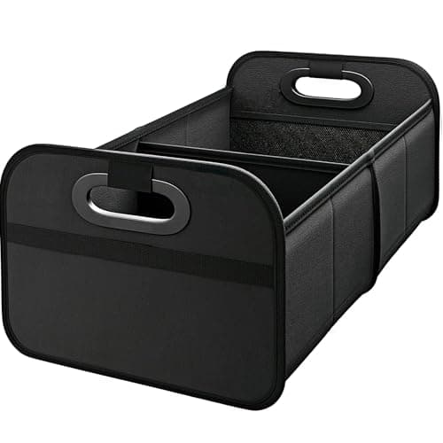 Car Boot Organiser, Xndryan Car Boot Bag Foldable Car Storage Organiser Boot Tidy for Car, Collapsible Multi Compartment Car Organiser, Reinforced Base And Comfort Handle Car Organiser Accessories