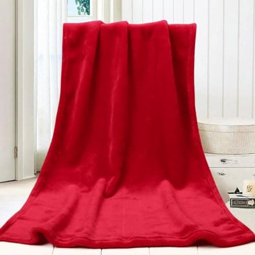 Soft Solid Color Blanket For Kids Cozy Lightweight Warm Throw 50X70CM Perfect For Nursery Bedroom Travel (Gold, One Size) — view 4