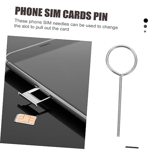 Gadpiparty 200pcs Stainless Steel Sim Card Tray Opener Phone Chip Remover Sim Needle Opener for Use with Mobile Devices — view 5
