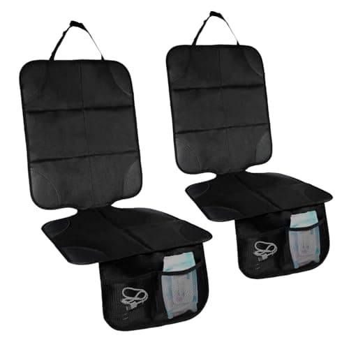 Trintion 3pack Car Seat Protector for Kids, Baby Seat Cover Child Car Seat with Organizer Pocket, Waterproof Baby Seat Protector with Non-Slip Backing, Thick Padding, Organizer Pockets — view 4