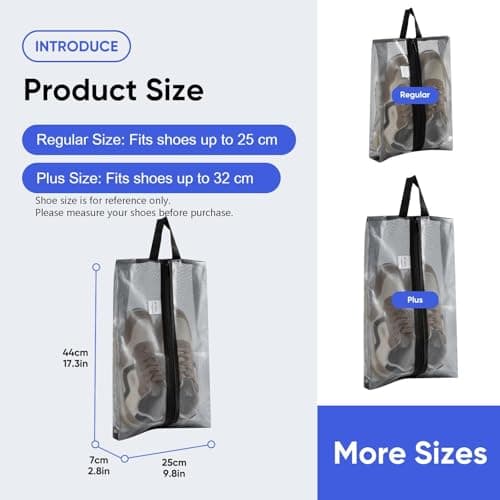 VUSIGN Large Shoe Bag for Travel, 1 Pack — view 3