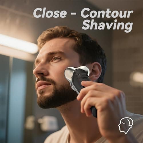 Electric Razor for Men, Upgraded Electric Shavers for Men, USB-C Rechargeable, Wet & Dry Shaver with Pop-up Trimmer and Travel Case (Gunmetal) — view 6