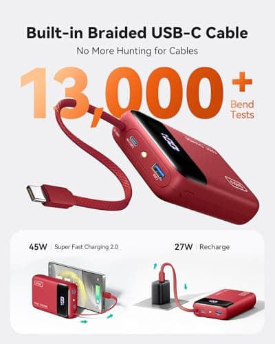 INIU 45W Fast Charging Power Bank, 20000mAh Small Travel Portable Charger — view 4