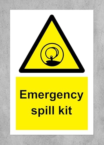 Emergency Spill Kit Sign - 1.2mm rigid plastic 300mm x 200mm — view 3