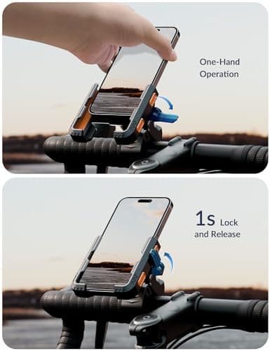 Grefay Bike Phone Holder for Handlebar Motorcycle Bicycle E-Bike Scooter — view 3
