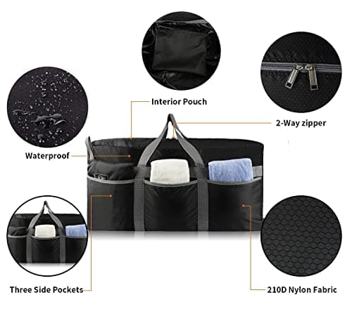 ZALALAS Travel Duffle Bag,Water-Resistant Travel Luggage Holiday Holdall Foldable Weekend Overnight with Multi-Pockets for Women Men 96L — view 6