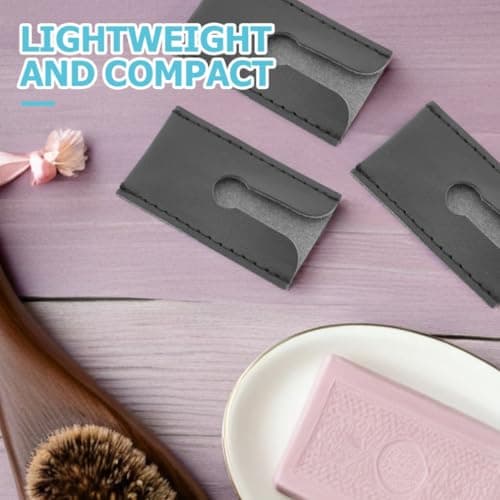 DIYEAH Safety Razor Case 6 Pack Protective PU Leather Pouch for Butterfly Style Lightweight Travel Accessory for Men Grooming — view 6