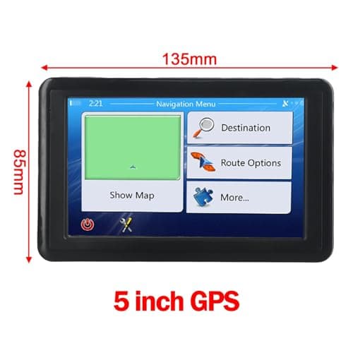 FACAIIO 5" Satellite Navigator for Vehicles, 4GB Storage, High — view 3