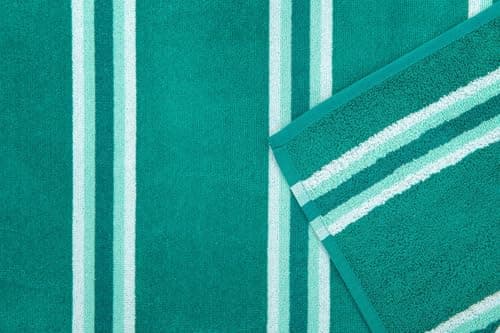 Adore Striped Beach Towels 2 Pack - Teal 75 x 150 cm — view 5