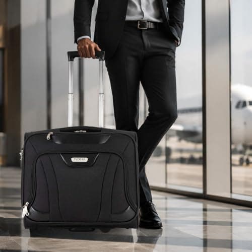 FLYMAX Rolling Laptop Case on 2 Wheels - Fits Most Laptops up to 16" — view 6
