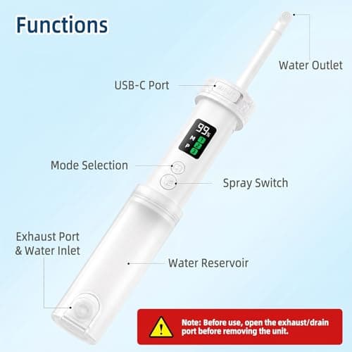 Portable Travel Bidet,400ml Handheld Personal Travel Bidet,IPX7 Waterproof,Shower 3 Pressure,Outdoor Cleansing, haemorrhoid Care,Camping Companion — view 5