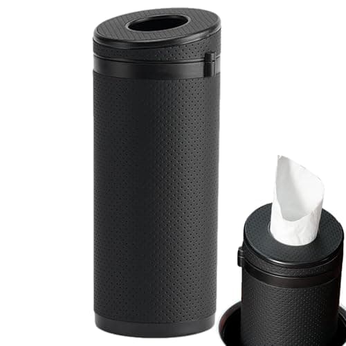Car Tissue Holder Faux Leather Wear-Resistant Safety Hammer Design