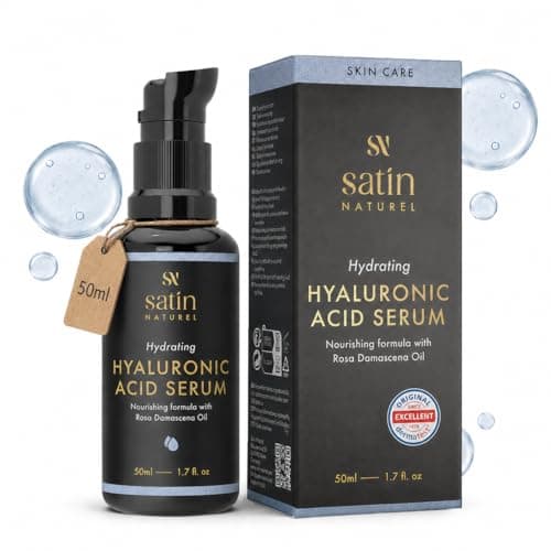 Satin Naturel High Strength Hyaluronic Acid Serum 50ml, Vegan