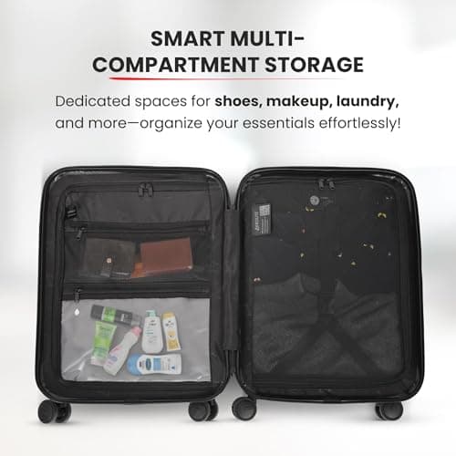 Aerolite 55x40x20 Premium Expandable Cabin Suitcase with Laptop Compartment — view 4