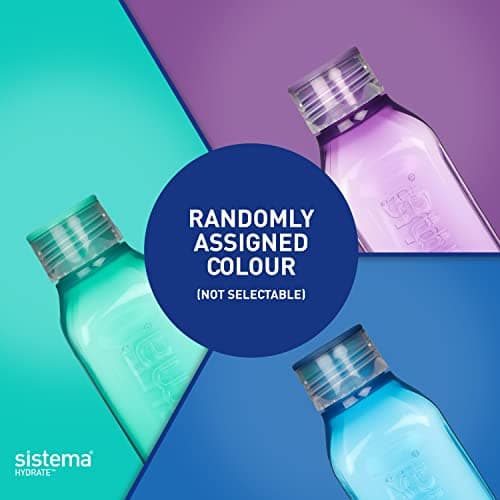Sistema Square Sports Water Bottle | 725 ml | Leakproof Kids Water Bottle | BPA-Free | Assorted Colours (Not Selectable) | 1 Count — view 2