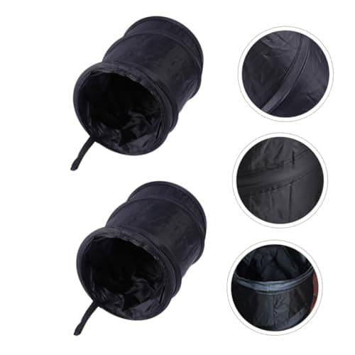 Gogogmee Car Trash Can 2pcs Foldable Polyester Taffeta and Steel Wire — view 4