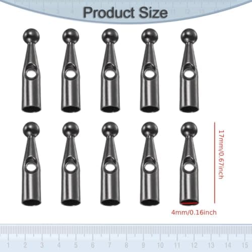 RNXRZANK 10-Piece Umbrella Rib Repair Kit, Replaceable Waterproof Metal Rib Covers, Design, Portable, Easy to Carry, G, 3mm Short — view 3