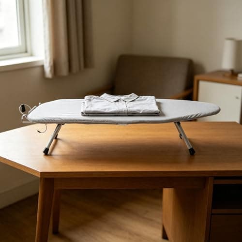 Board with Ironing Tabletop Rest Foldable Iron Silver — view 3