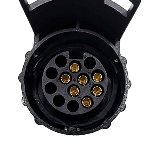 NIHENHAO 7 Pin To 13 Pin Plug Adapter Trailer Connector Towbar Towing Waterproof Plugs Socket Adapter Protects Connection — view 4