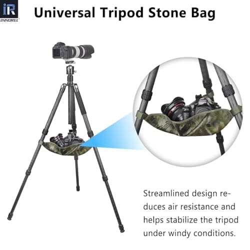 INNOREL TSB-40Z Weight Bag Tripod Stone Waterproof SandBag for Universal Lightweight Travel Tripod Professional Camera Equipment Storage,Astrophotography Paintings,Load 33lb/15kg(Brown Camouflage) — view 2