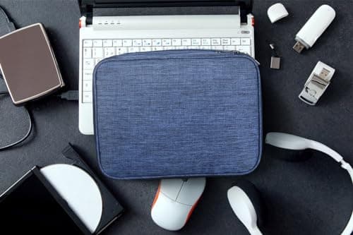 FAVORTALK Cable Bag Tech Pouch Extra Large 3-Layers Travel Electronics Accessories Organiser Bag for Charger Cables Flash Disk Power Bank Headphone etc B21508 — view 4