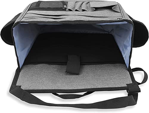 Luxja Front Car Seat Organiser, Car Seat Storage Bag, Grey — view 5