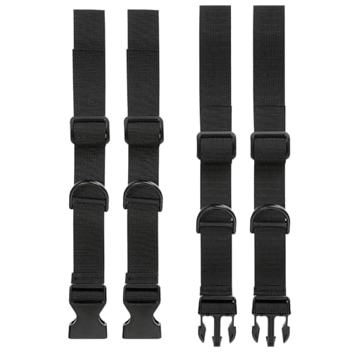 2 Pairs Adjustable Backpack Chest Straps with Quick-Release Buckles