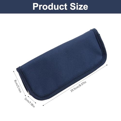 Hopzab Portable Insulin Cooler Bag, Insulated Medication Travel Case, Durable Oxford Fabric Thermal Pouch for Diabetic Supplies, Compact and Easy Carry with Secure Zipper(Navy Blue) — view 2